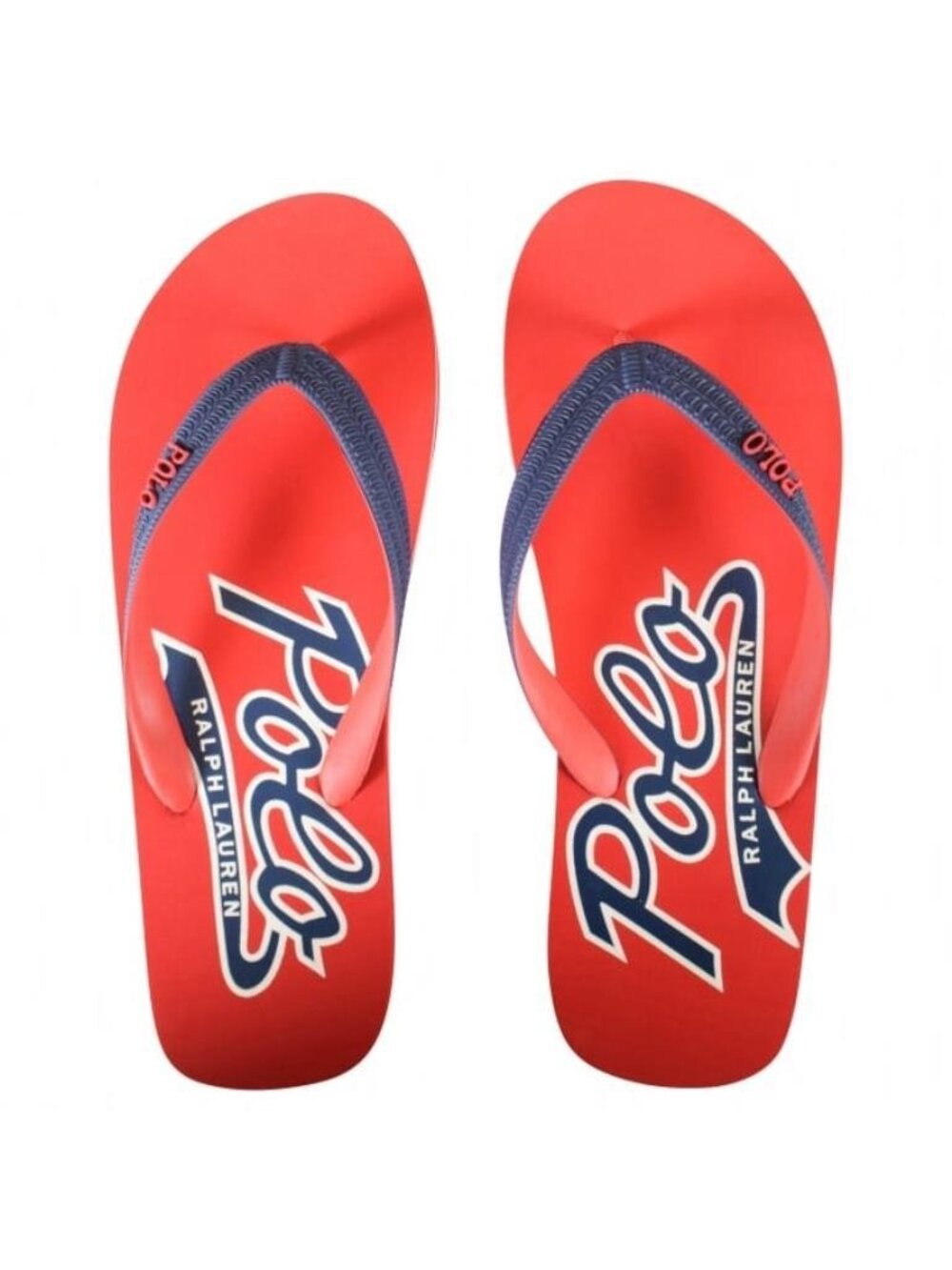 POLO Ralph Lauren Red/Blue Whitlebury Flip Flops Orange/Navy 13 / 14